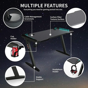 Mesa de juegos para ordenador, mesa de juegos para e-sports, Rgb, Led, con luz Led, venta al por mayor - Product Image 5
