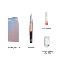 Ibelieve OEM ODM Stylo perceuse à ongles électrique sans fil, rechargeable, portable, mini, en acier inoxydable, avec poignée UK, pièce de rechange
