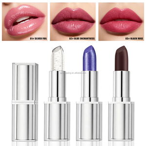 Rossetto Vegano <span class=keywords><strong>Hello</strong></span> Kiss con Effetto Cambiacolore, Lamina d'Oro Scintillante, Impermeabile, Lunga Durata, Idratante e Nutriente - Product Image 1
