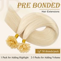 Extensions de cheveux naturels à 100 % avec pointes en kératine Ombré, Ktips, Raw Double Drawn, Nano Itip, Y K Flat F I U Tip, Remy Human Hair Extensions