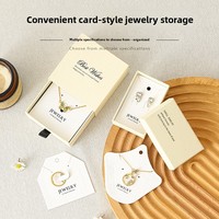 Carte de présentation de bijoux élégante et minimaliste dans une boîte à tiroir pour une marque de bijoux professionnelle et une présentation haut de gamme en magasin