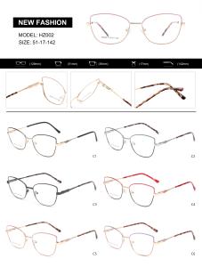 Montura de gafas de negocios Retro ultraligeras a la moda para mujer, nuevas gafas de Metal para mujer con <span class=keywords><strong>arte</strong></span> personalizado, Estilo clásico - Product Image 6