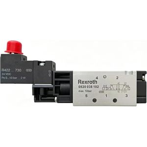 Válvula Solenoide Neumática Rexroth de 5/2 Vías, 24VDC G1 8, Válvula de Control de Aire Industrial - Product Image 1