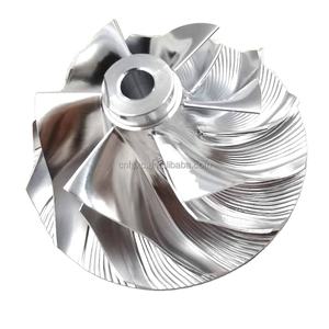 Rueda de Compresor S100-EFR 59.84/76.00mm 1167-123-2000 Mejorada con 6+6 Aspas de Alto Rendimiento en Billet/Fresado/Aluminio 2618 para EFR6758 1 - Product Image 2