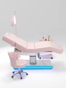 Haut de gamme argent 4 moteurs électrique beauté lit de Massage électrique rose couleur visage SPA beauté meilleurs cils pour <span class=keywords><strong>Salon</strong></span> - Product Image 4