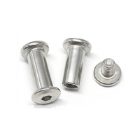 Visserie personnalisée en laiton, aluminium, acier inoxydable ou acier, non standard, vis mâle et femelle, ensemble de vis pour reliure de livres, vis Chicago