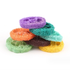 ธรรมชาติ Luffa ม้วนฟันทําความสะอาดที่มีสีสัน Luffa ชิ้นสัตว์เลี้ยงหนูแฮมสเตอร์ Totoro ขนม Hasmter เคี้ยวของเล่น - Product Image 4