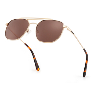 All'ingrosso occhiali da sole in metallo a doppio ponte di alta qualità per tutte le forme del viso alla moda <span class=keywords><strong>Wayfarer</strong></span> Sunglasses100 % UV polarizzati - Product Image 2
