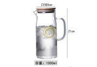 Pichet de 2 litres avec couvercle, en verre