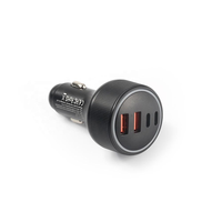 Chargeur de voiture GaN 160W 4 ports (2 Type-C, 2 USB-A) à charge rapide PD QC, adaptateur allume-cigare pour iPhone, Samsung, ordinateur portable - Vente en gros