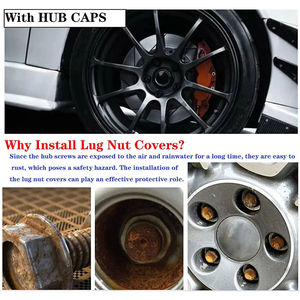 Cubiertas para Tuercas de Rueda de Coche para VW Volkswagen Jetta Polo Tiguan Golf Passat B6 Seat Leon <span class=keywords><strong>Ibiza</strong></span>, Tapas para Tornillos de Neumáticos, Accesorios - Product Image 4