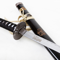 Réplique de l'épée de Kill Bill, modèle Black Scabbard, avec motif démoniaque gravé, pour exposition, vente en gros