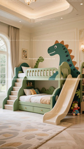 Lit superposé créatif en forme <span class=keywords><strong>de</strong></span> dinosaure luxueux, lit mezzanine haut, personnalisable sur le thème des <span class=keywords><strong>enfants</strong></span>, pour <span class=keywords><strong>salle</strong></span> <span class=keywords><strong>de</strong></span> <span class=keywords><strong>jeux</strong></span>. - Product Image 3