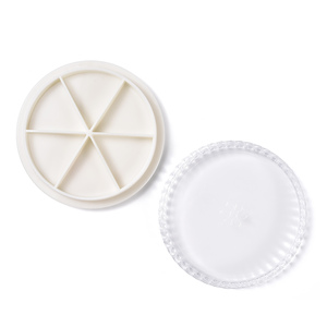 KADS 6-Grid Round Nail Decoration Rhinestone Diamond <b>Storage</b> <b>Box</b> Plastic Transparent Organizer for Nail Art <b>Small</b> Accessories - Product Image 6