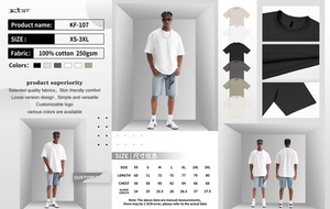 T-shirts vierges décontractés intelligents à manches courtes pour hommes avec impression de décharge de logo Tissu tricoté à col rond Conception vierge Teinte unie - Product Image 2