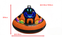 Voiture tamponneuse gonflable lumineuse à LED avec rotation à 360° °   Télécommande Drift, Amusement pour Adultes et Enfants, Article Très Demandé pour les Arenes Sportives