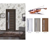 Pintu Interior Laminasi Tahan Air dengan Lapisan MDF/Kayu/PVC