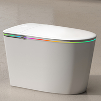 Chasse d'eau automatique Closestool Cuvette de toilette intelligente Articles sanitaires Placard Smart Wc Bidet Douche Ensemble de toilette