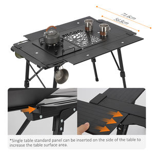 Mesa Táctica Portátil Plegable para Exteriores, Altura Ajustable, Ultraligera, para Camping, Picnic, Barbacoa, Mesa Plegable IGT - Product Image 5