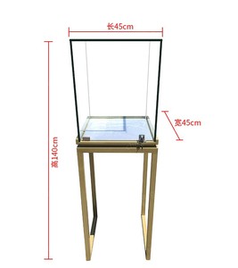 Vetrina in vetro alta trasparente all'ingrosso della fabbrica per la <span class=keywords><strong>gioielleria</strong></span> <span class=keywords><strong>di</strong></span> <span class=keywords><strong>lusso</strong></span>, vetrina artefatto del museo - Product Image 3