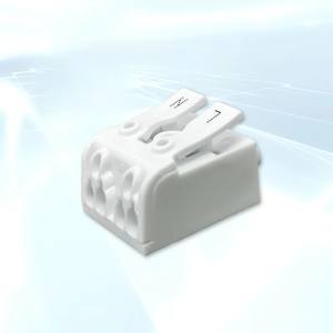 Connecteur isolé réutilisable à 2 pôles, bornier <span class=keywords><strong>en</strong></span> cuivre laiton à pression unique, mini compact, borne rapide, 2 3 4 5 pôles 923-2P - Product Image 1