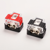 Bloc de distribution d'alimentation audio pour voiture, boîtier de fusibles 2 voies, boîte de jonction de bornes de batterie automobile, séparateur pour câblage d'amplificateur