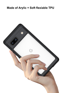 Cho Google Pixel trường hợp cứng PC Acrylic TPU chống xước điện thoại trong suốt trường hợp bán buôn rõ ràng bìa cho Google Pixel 7A 7 Pro - Product Image 6