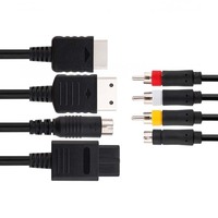 RGB RGBS Kabel für Nintendo N64 64 SNES NGC Videokonsolen CRT Monitor Sync Video-Audio-Kabel für Bitfunx Composite Wire AV Line
