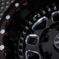 Jantes forgées Bogart Style 17x7 15x10 6x135 6x139.7 avec finition personnalisée Beadlock pour F150 Silverado Sierra Drag Truck