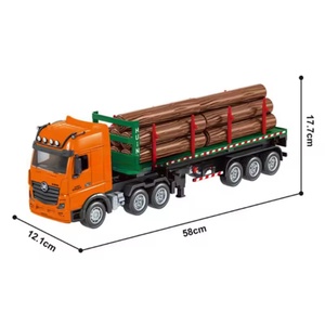 SJY-1312/1313/1317 1/18 9CH Semi-alliage 2.4G RC Camion de transport tout-terrain modèle avec lumières et musique - Product Image 6