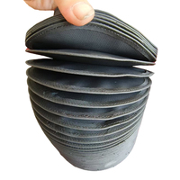 Couvercle de soufflet télescopique rond flexible avec bouclier de protection à glissière pour machine CNC
