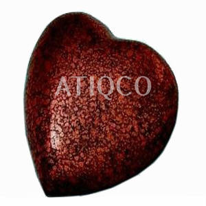 Textura de mármol Latón macizo Corazón de metal Cremación Urna funeraria Recuerdo Hermoso color Corazón Hierro Cremación Superventas - Product Image 1