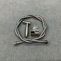 Ensemble de pulvérisateur de bidet en acier inoxydable gris anthracite, pistolet à main avec support de tuyau, Ducha Higienica