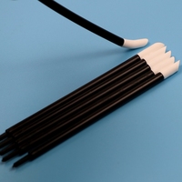 Bâtonnet de nettoyage T-11 noir en PP de 5 mm avec embout en PU incliné pour imprimantes DTF et DTG, bâtonnet de nettoyage en mousse PU pour détails