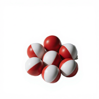 Ensemble de balles de jonglage colorées en plastique/gélatine/PEG durables, moulées par injection, pour paintball, tir en plein air, jeux de fête