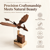 Automatone en bois sculpté à la main Jhisen, sculpture animée, cadeau fantaisie unique pour collectionneurs et boutiques de cadeaux, vente en gros