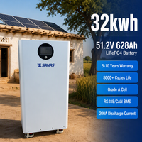 Armoire de batterie verticale 51,2 V 628 Ah 32 kWh pour coupures de courant et surcharges, prête pour l'Afrique du Sud (SANS Backup)