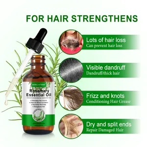 Huile essentielle de romarin biologique de haute qualité pour la croissance des cheveux approvisionnement Oem/odm naturel et pur