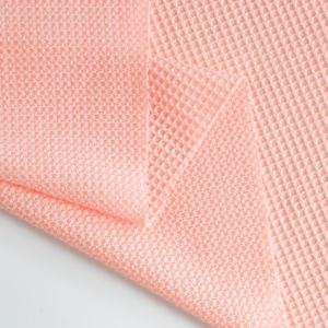T-shirt en tricot jacquard TR Waffle Ice Bullet 160 g/m² pour femme, col mandarin, super frais, en soie glacée, idéal pour l'été - Product Image 5