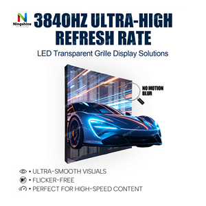 Pantalla LED Ultrafina con 70% de Transparencia, P3.91 P6.25, Pantalla LED Transparente para Interiores, para Ventanas de Vidrio, NT10, Alta Definición - Product Image 2