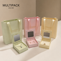 Coffret Cadeau de Luxe Personnalisé pour Bijoux avec Miroir et Sac de Shopping – Idéal pour l'Emballage et le Branding de Bagues, Colliers et Boucles d'Oreilles
