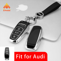 Prix de gros DM, coque de clé à rabat en TPU à 3 boutons, étui pour clé de voiture pour Audi A6 A7 A8 E-tron Q5 Q7 Q8 C8 D5, porte-clés protecteur