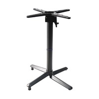 Base de table pliante d'extérieur Lifepursue en fonte d'aluminium, 4 pieds croisés, empilable