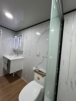 Maison modulaire préfabriquée de luxe avec 2 chambres, 1 salle de bain, bureau extensible, maison conteneur, maisons modulaires