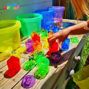 Translucent Color Jar Small Measuring Cup Children's Mini Sensory Toy Experimental Teaching Aids Elementary Education