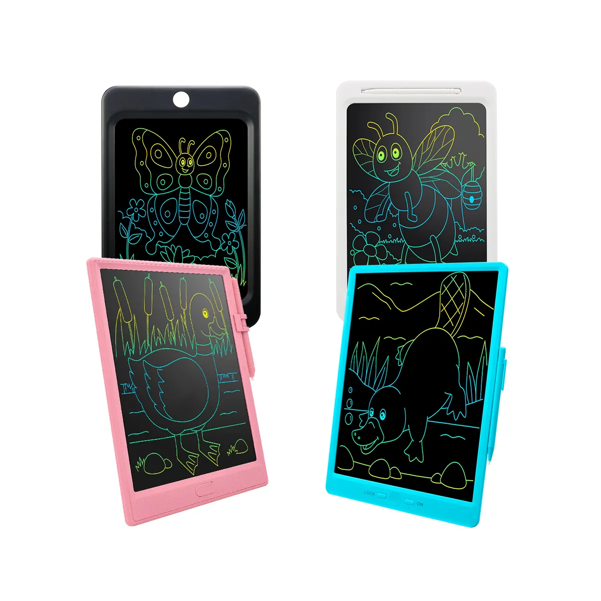 Kinder Lernspiel zeug 8,5 10 12 15 Zoll LCD-Schreibt ablett digitales Schreiben Memo Pads Zeichenbrett für Kinder LCD schreiben OEM