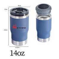 Anneau de remplacement personnalisé avec logo pour gobelet isotherme 4-en-1 en acier inoxydable pour bière, idéal pour un usage quotidien (vente en gros)