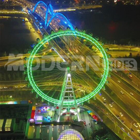 Rueda de la Fortuna de 75 m, Atracción de Gran Tamaño para Parques de Diversiones, Equipos de Entretenimiento al Aire Libre
