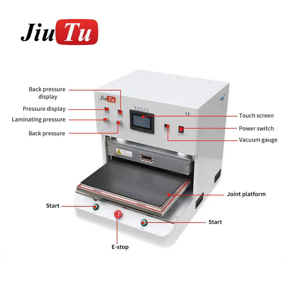 OCA เครื่องเคลือบ16นิ้ว21นิ้วสำหรับ IPhone IPad Fix หน้าจอ LCD อุปกรณ์ลามิเนตสูญญากาศ