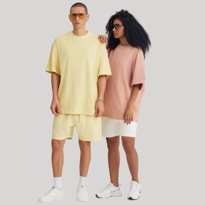 Camiseta de lujo con estampado Puff 100% algodón para hombre, logotipo personalizado de peso pesado, manga corta, cuello redondo - Product Image 2